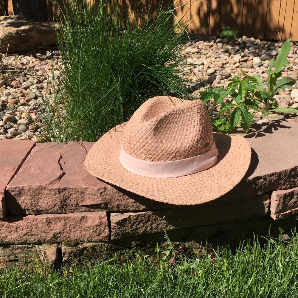 NEW C.C. Women's Raffia Panama Hat with Ribbon